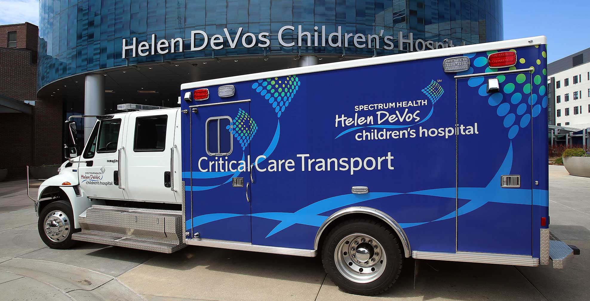 helen-devos-childrens-hospital_critical-care-transportation-vehicle.jpg Art Direction by: Bart Crosby, Crosby Associates